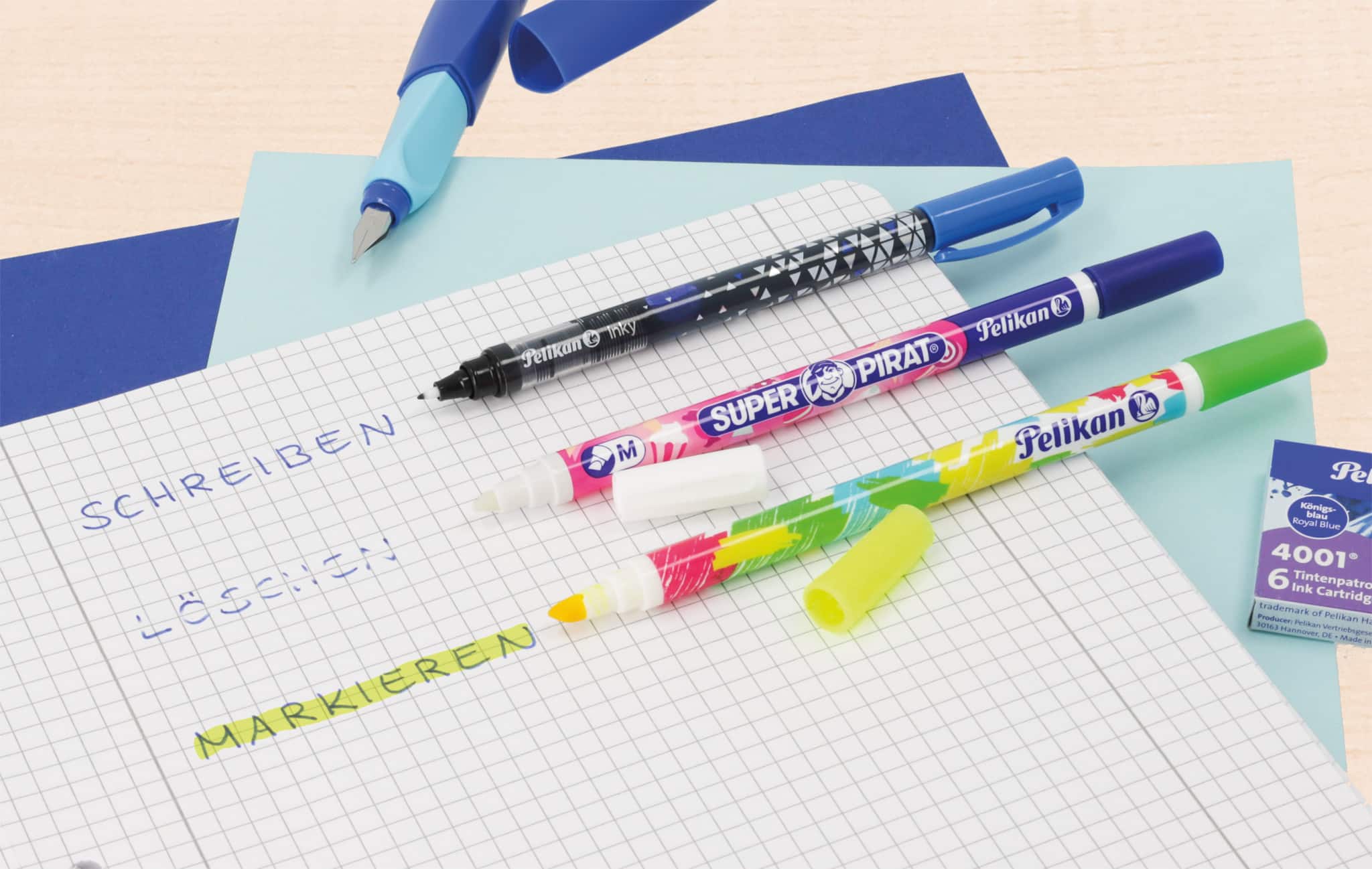 Ink eradicator Super Pirat Polybag with 50 pieces B Pelikan Shop